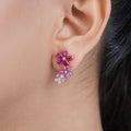 Nature's Embrace Rose Gold Plated 925 Sterling Silver Earrings