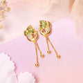Nature's Splendor Gold Plated 925 Sterling Silver Earrings