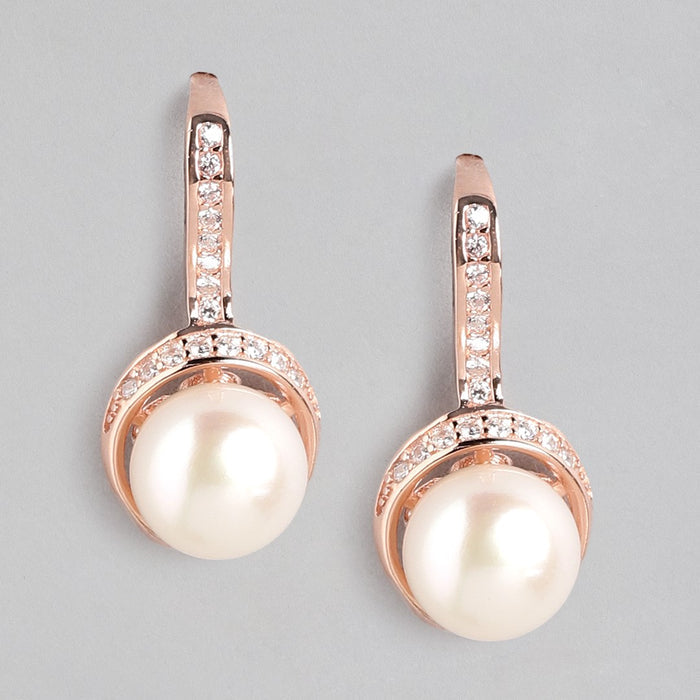 Ocean Blush Freshwater Pearl Rose Gold-Plated 925 Sterling Silver Jewelry Set