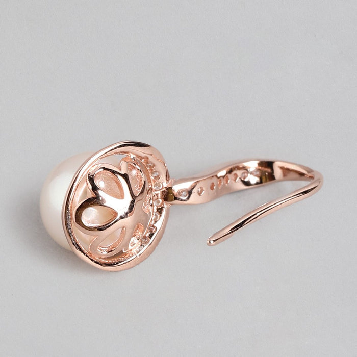 Ocean Blush Freshwater Pearl Rose Gold-Plated 925 Sterling Silver Jewelry Set