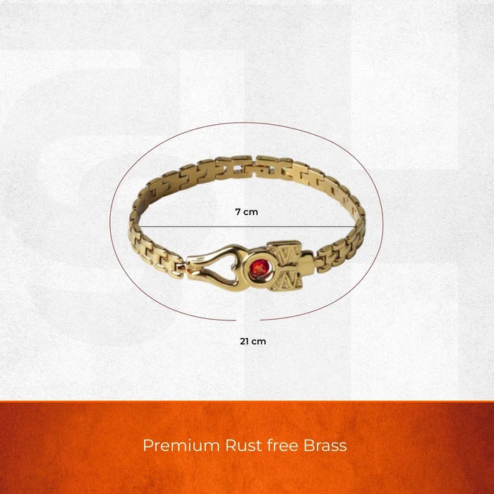 Om Damroo Gold Plated Rudraksha Bracelet - view 3