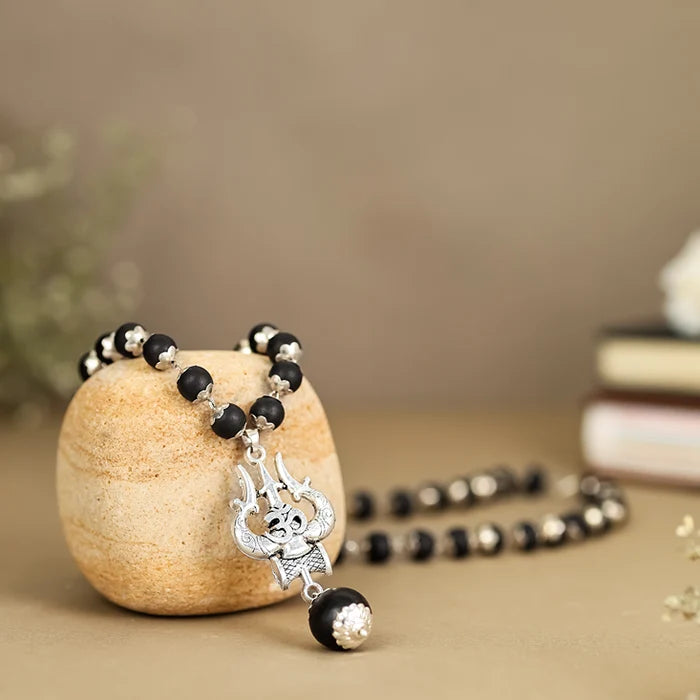 OM Shiva Trishool Karungali Mala