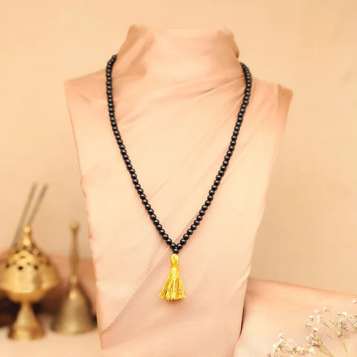 Original Karungali Malai 108-Beads Ebony Wood with Govt. Certified