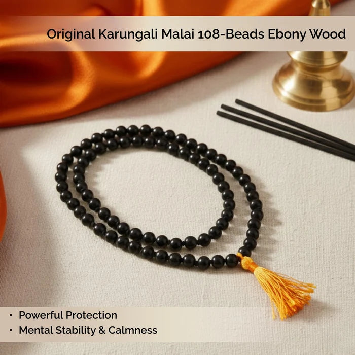 Original Karungali Malai 108-Beads Ebony Wood with Govt. Certified - view 4