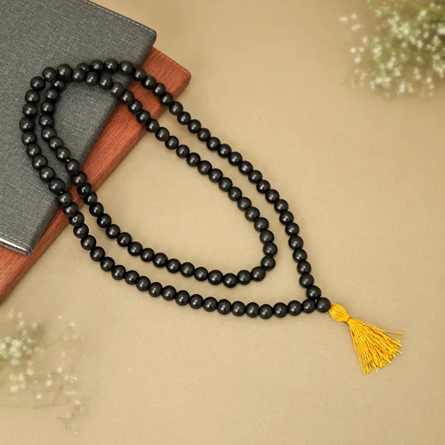 Original Karungali Malai 108-Beads Ebony Wood with Govt. Certified