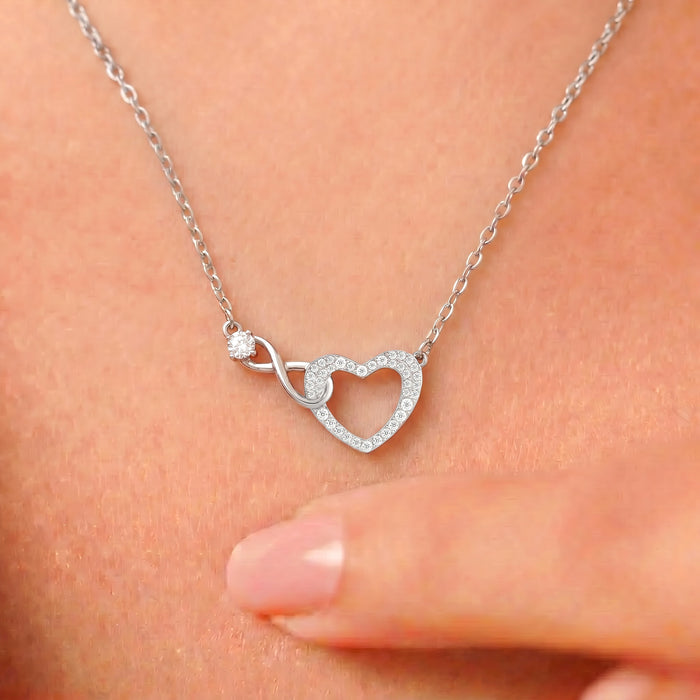 Our Infinite Story Rhodium Plated Necklace