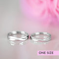 Our Vows 925 Silver Couple Rings (Adjustable)
