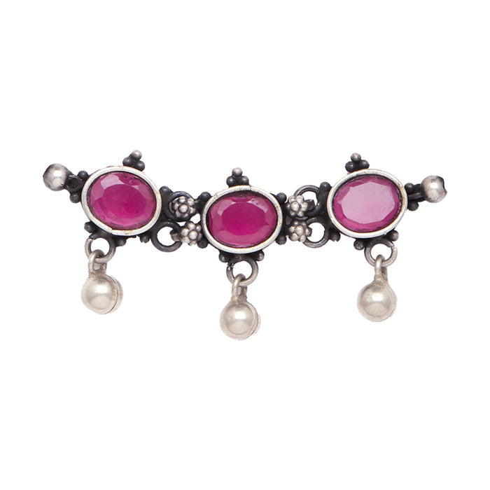 Oxidised Black Thread 925 Sterling Silver Choker Necklace