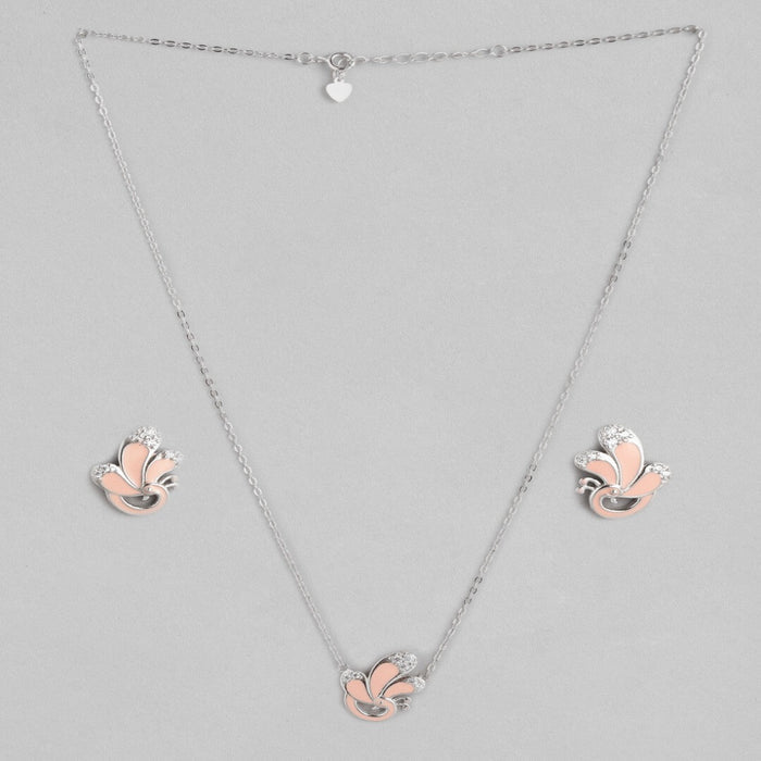 Peacock 925 Silver Jewellery Set