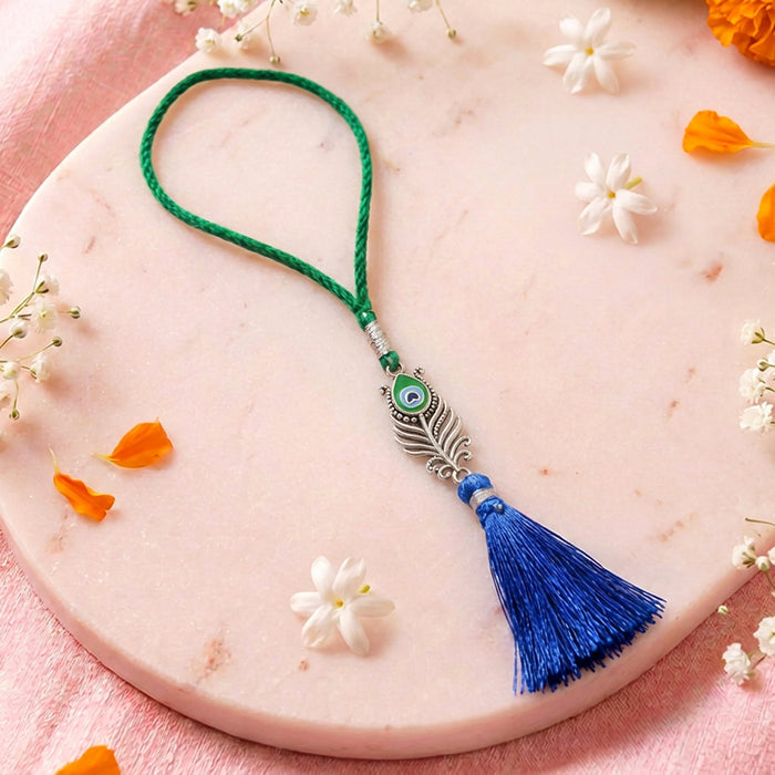 Peacock Lumba Rakhi for Bhabhi