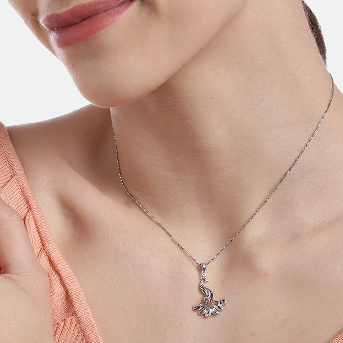 Peacock Silver 925 Silver Necklace Chain