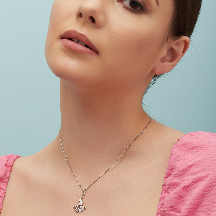 Peacock Silver 925 Silver Necklace Chain