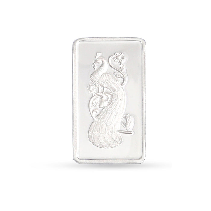 Peacock Silver Bar - 999 Pure Silver- 20 gm