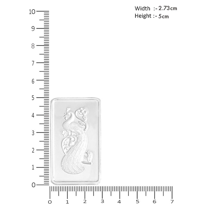 Peacock Silver Bar - 999 Pure Silver- 20 gm