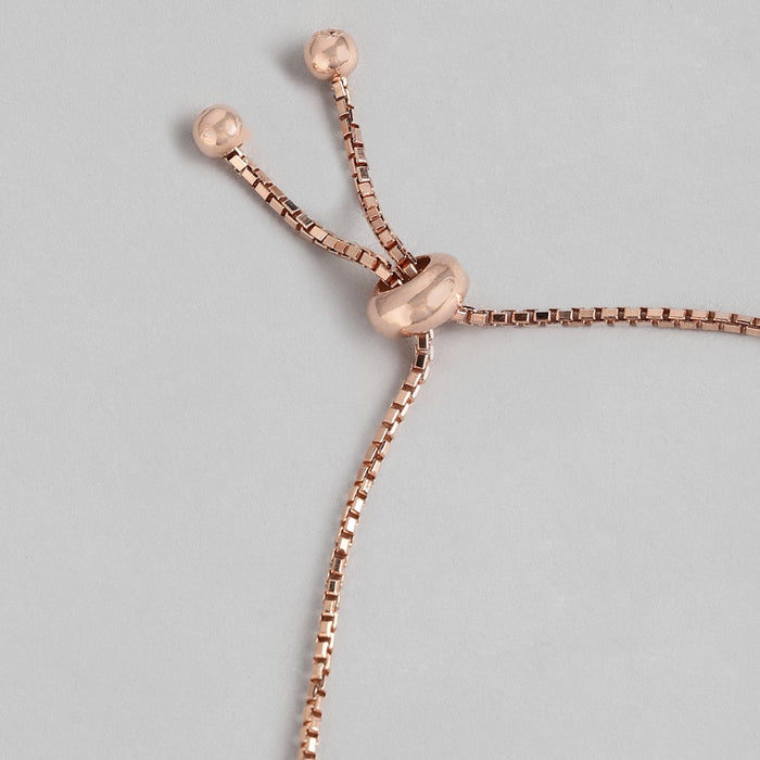 Pearl and CZ Ensemble Rose Gold 925 Sterling Silver Bracelet