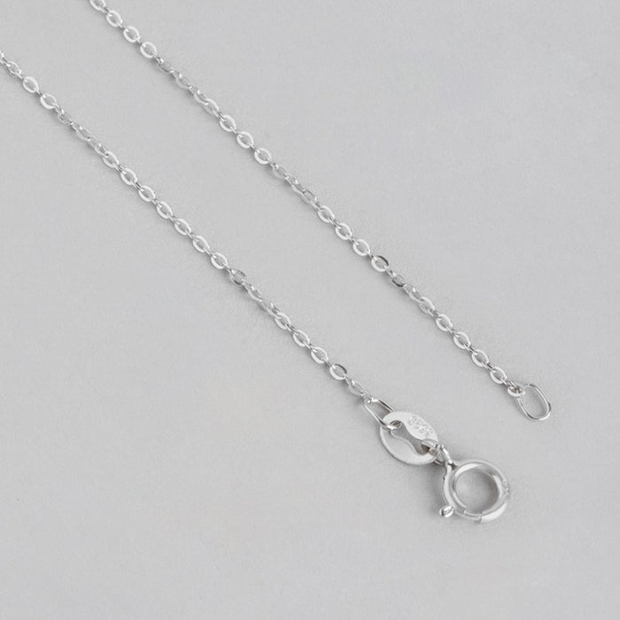 Pearl Blossom Radiance Rhodium-Plated 925 Sterling Silver Necklace