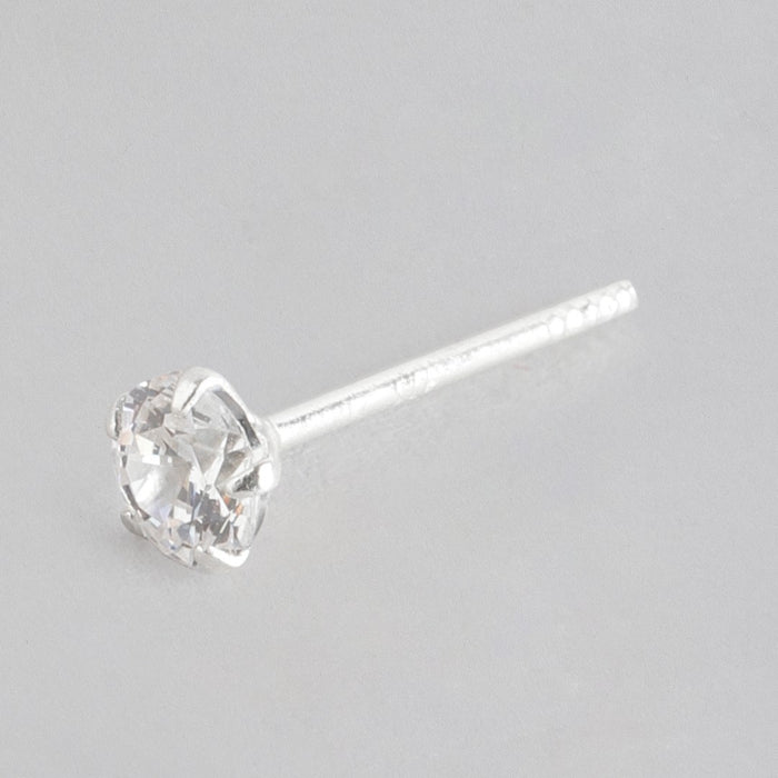 Pearl-CZ Rhodium Plated 925 Sterling Silver Studs Combo