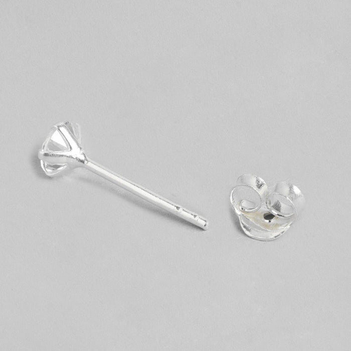 Pearl-CZ Rhodium Plated 925 Sterling Silver Studs Combo