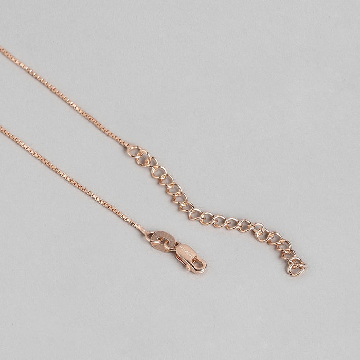 Pearl Drops of Elegance Rose Gold 925 Sterling Silver Pendant with Chain