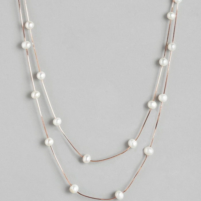 Pearl me Up Rose Gold 925 Sterling Silver Necklace