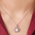 Pearl Radiance Harmony Rhodium-Plated 925 Sterling Silver Necklace