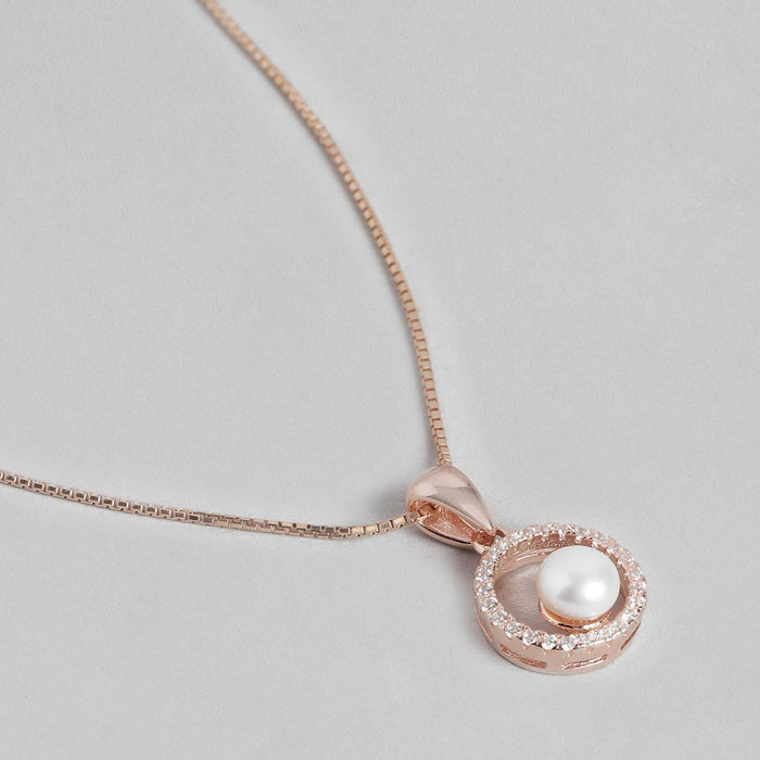 Pearl Radiance Rose gold 925 Sterling Silver Jewelry Set