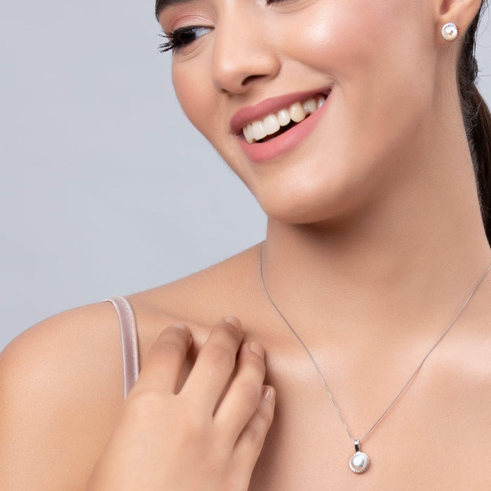 Pearl & You 925 Silver Jewellery Set