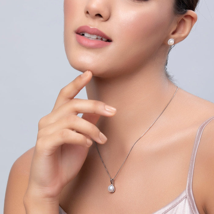 Pearl & You 925 Silver Jewellery Set