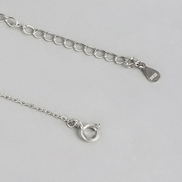 Pearlescent Elegance Ensemble Rhodium-Plated 925 Sterling Silver Jewelry Set