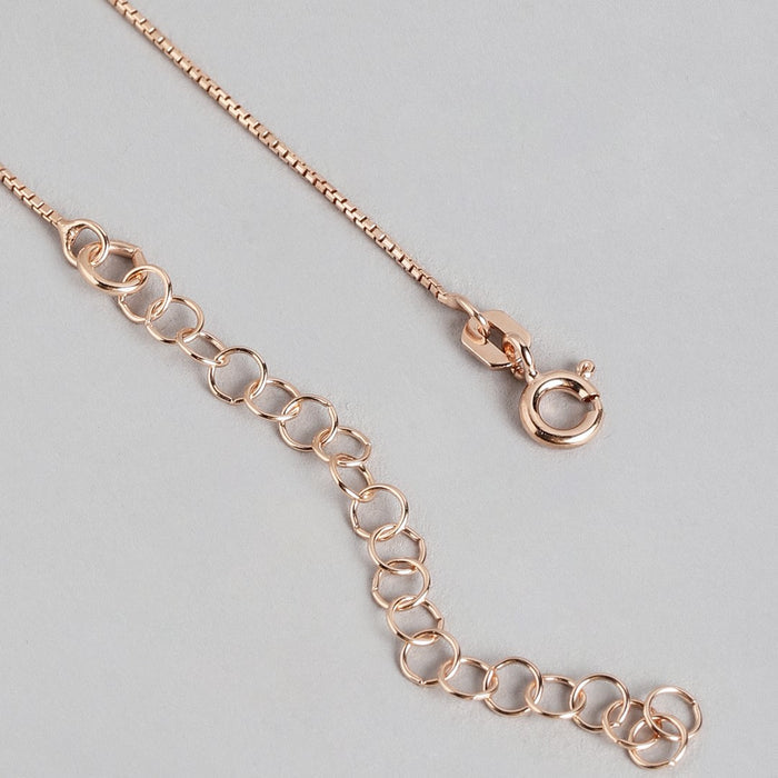 Pearly Dream CZ & Pearl Rose Gold-Plated 925 Sterling Silver Pendant with Chain