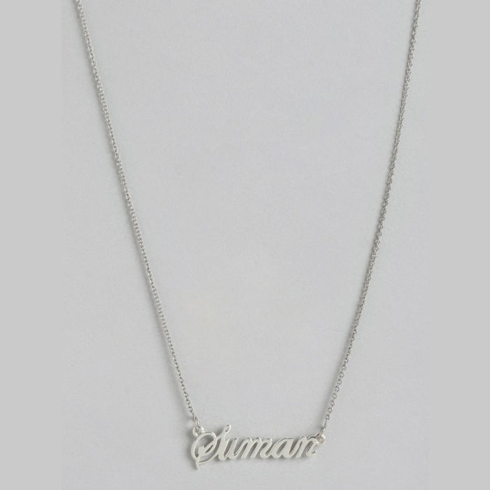 Personalized Eternal Pendant 925 Sterling Silver With Cable Chain