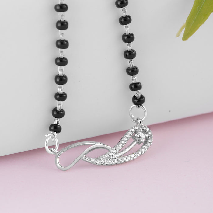Petals Mangalsutra 925 Rhodium-plated Silver