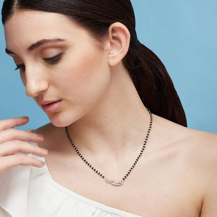 Petals Mangalsutra 925 Rhodium-plated Silver