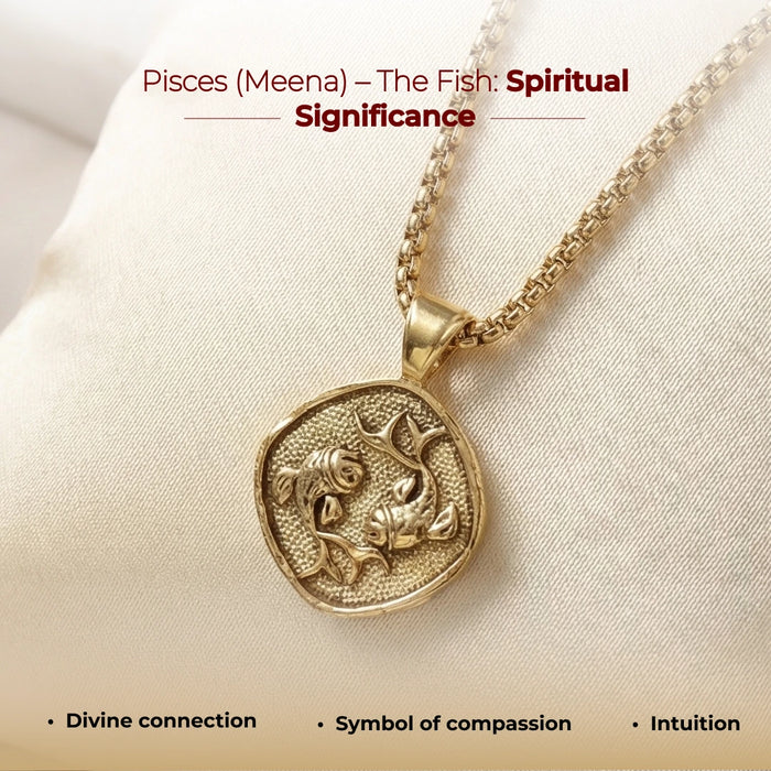 Pisces (Meen) Rashi Pendant - view 3