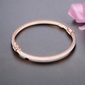 Plain Rose Gold 925 Sterling Silver Bracelet