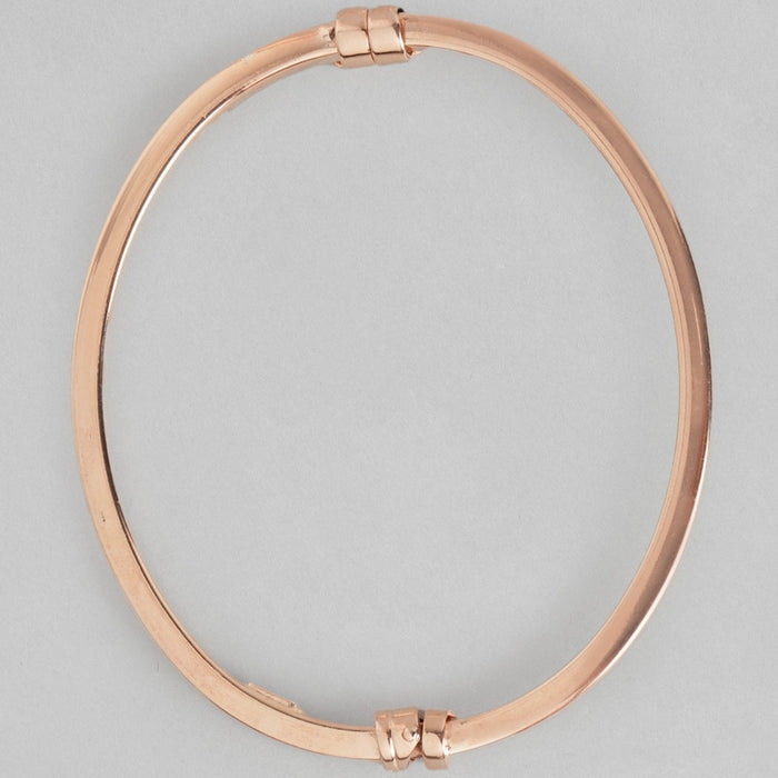 Plain Rose Gold 925 Sterling Silver Bracelet
