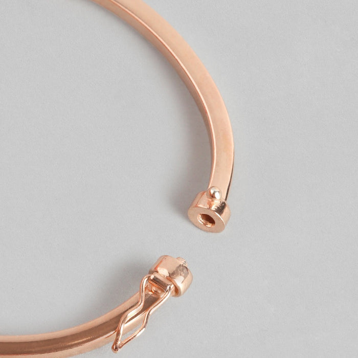 Plain Rose Gold 925 Sterling Silver Bracelet