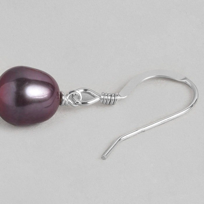 Plum Drop 925 Sterling Silver Earrings
