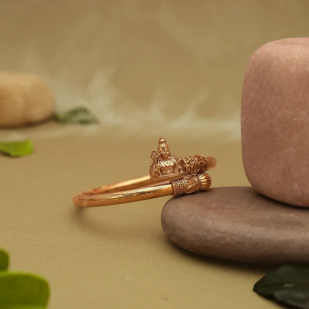 Premium Murugan Kada | Spiritual Jewelry for Strength and Protection in Gold Finish