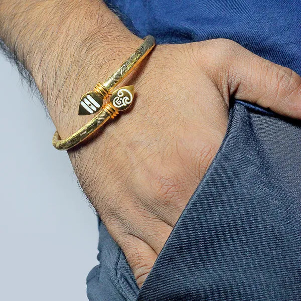Premium Murugan Vel Kada | Spiritual Jewelry for Strength and Protection with FREE Karungali Bracelet - view 5