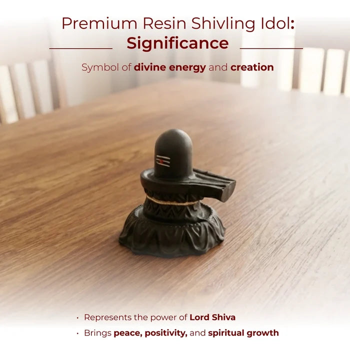 Premium Resin Shivling Idol – Ideal for Car & Office Desk - view 3