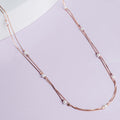 Pretty and Petite Rose Gold 925 Silver Necklace