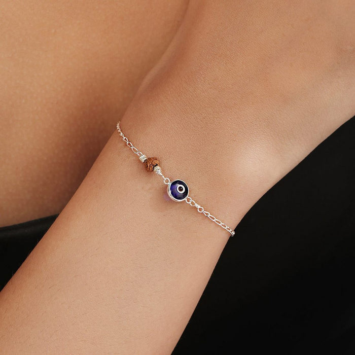 Protective Charm Silver Plated 925 Sterling Silver Bracelet