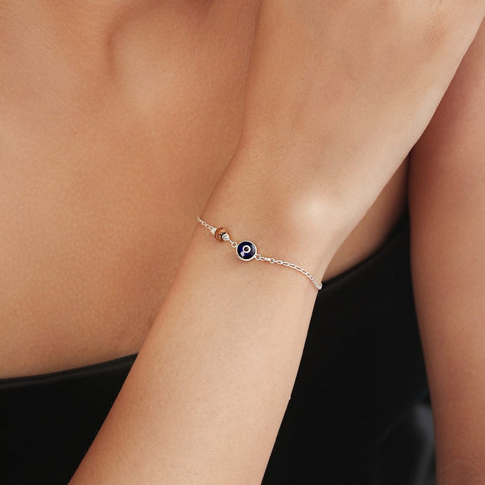 Protective Charm Silver Plated 925 Sterling Silver Bracelet