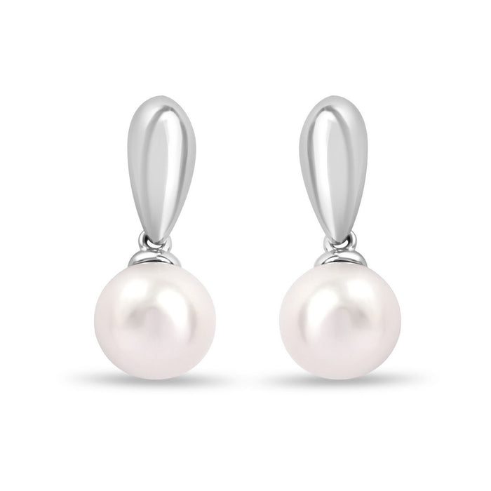 Pure Pearls Rhodium Plated 925 Sterling Silver Earrings