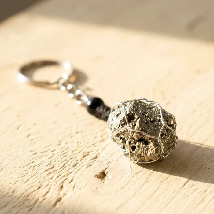 Pyrite Key Chain & Bag Charm - view 4