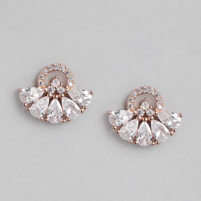 Radiance CZ Rose Gold-Plated 925 Sterling Silver Jewelry Set