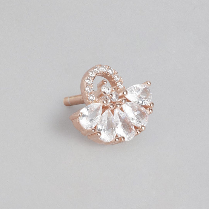 Radiance CZ Rose Gold-Plated 925 Sterling Silver Jewelry Set