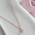 Radiance Rose gold-Plated Cubic Zirconia Sterling Silver Necklace Chain