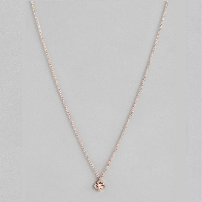 Radiance Rose gold-Plated Cubic Zirconia Sterling Silver Necklace Chain